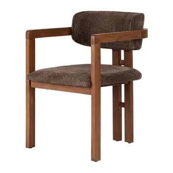 Scaun de living maro cu cotiere Toscana - Kalune Design imagine