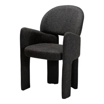 Scaun de living negru cu cotiere Aole - DAN-FORM Denmark imagine