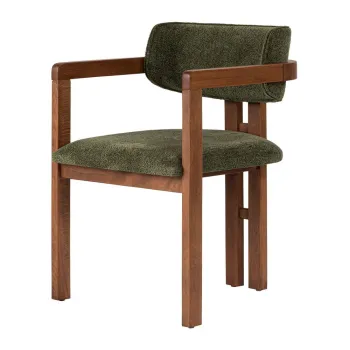 Scaun de living verde inchis cu cotiere Toscana - Kalune Design imagine