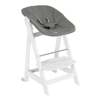 Scaun de masa pentru bebe alb Luxe - Roba imagine