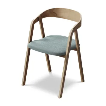 Scaun de sufragerie albastru din lemn masiv Erika aEURMakamii imagine