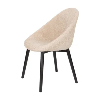 Scaun de sufragerie bej tapitat Fenna - Dutchbone imagine