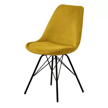 Scaun de sufragerie galben Eris - Actona imagine