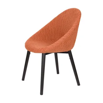 Scaun de sufragerie portocaliu tapitat Fenna - Dutchbone imagine