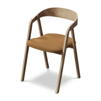 Scaun de sufragerie teracotAdin lemn masiv Erika aEURMakamii imagine