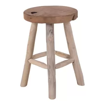 Scaun din lemn de tec cu 4 picioare House Nordic Badia, o 30 cm imagine