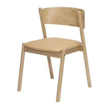 Scaun dining din lemn de stejar Oblique - Hubsch imagine