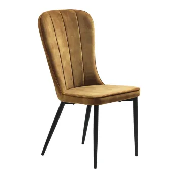 Scaun dining Unique Furniture Hudson, galben imagine