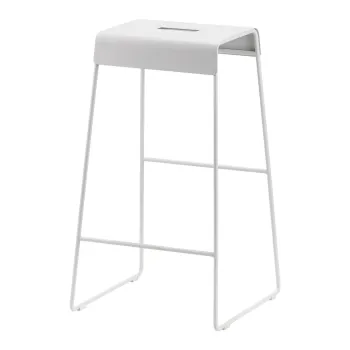 Scaun gri deschis din metal A-Stool - Zone imagine
