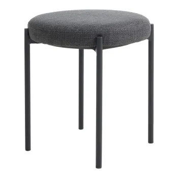 Scaun gri inchis din metal Pelican - Unique Furniture imagine