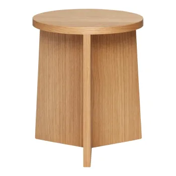 Scaun in culoare naturala cu aspect de lemn de stejar Split - Hubsch imagine