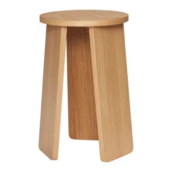 Scaun in culoare naturala cu aspect de lemn de stejar Split - Hubsch imagine