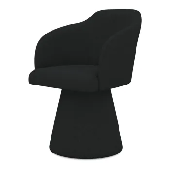 Scaun negru de luat masa Kanoa - Makamii imagine