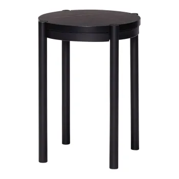 Scaun negru Oto - Hubsch imagine