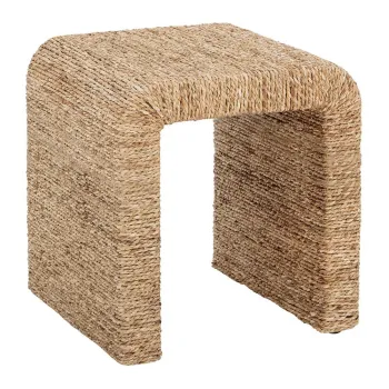 Scaun tip taburet in culoare naturala din ratan Kien - Bloomingville imagine