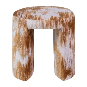 Scaun tip taburet maro tapiE>at Charlie aEURWOOOD imagine