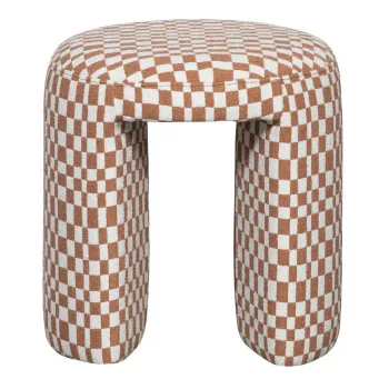 Scaun tip taburet portocaliu tapitat Charlie - WOOOD imagine