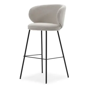 Scaune de bar bej 2 buc. (inaltime sezut 65 cm) Rush - Marckeric imagine