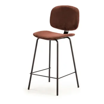 Scaune de bar burgundy 2 buc. (inaltime sezut 64 cm) Arus - Marckeric imagine