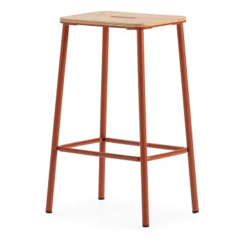 Scaune de bar caramizii 2 buc. (inaltime sezut 65 cm) Abba - Marckeric imagine