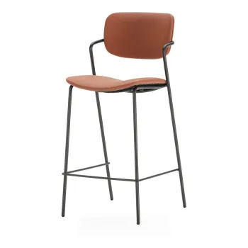 Scaune de bar caramizii 2 buc. (inaltime sezut 68 cm) Maika - Marckeric imagine