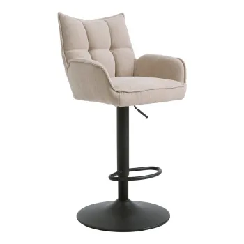 Scaune de bar crem cu inaltime ajustabila 2 buc. Marilla - Unique Furniture imagine