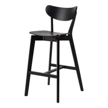 Scaune de bar din lemn de arbore de cauciuc 2 buc. 105 cm Roxby - Actona imagine