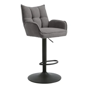 Scaune de bar gri cu inaltime ajustabila 2 buc. Marilla - Unique Furniture imagine