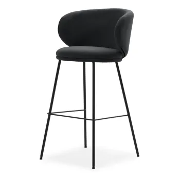 Scaune de bar gri-inchis 2 buc. (inaltime sezut 65 cm) Rush - Marckeric imagine