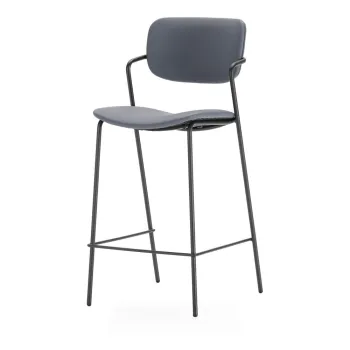 Scaune de bar gri-inchis 2 buc. (inaltime sezut 68 cm) Maika - Marckeric imagine