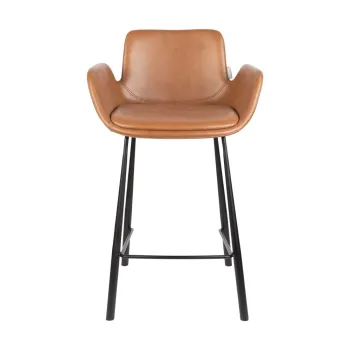 Scaune de bar maro coniac 2 buc. 91,5 cm Brit - Zuiver imagine