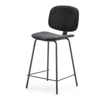 Scaune de bar negre 2 buc. (inaltime sezut 66 cm) Arus - Marckeric imagine