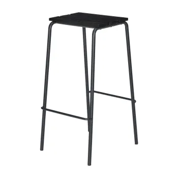 Scaune de bar negre 2 buc. (inaltime sezut 76 cm) Stilt - Hubsch imagine