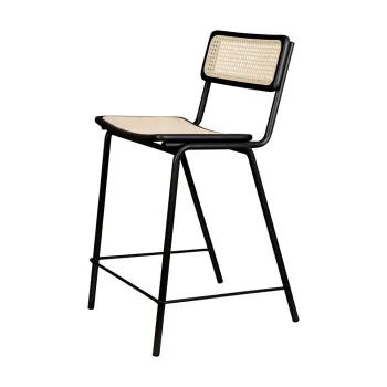Scaune de bar negre/in culoare naturala 2 buc. 93,5 cm Jort - Zuiver imagine