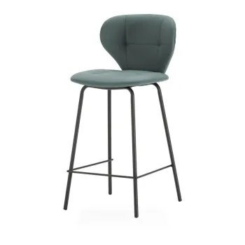 Scaune de bar verde 2 buc. (inaltime sezut 67 cm) Maura - Marckeric imagine