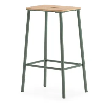 Scaune de bar verzi 2 buc. (inaltime sezut 65 cm) Abba - Marckeric imagine