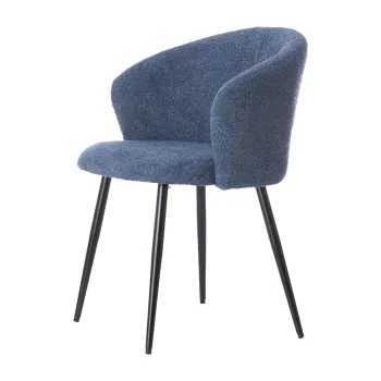 Scaune de dining albastre 2 buc. din metal Radaja - Light & Living imagine