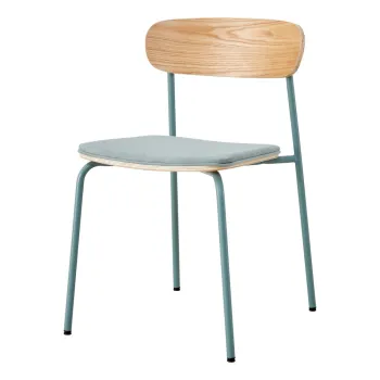 Scaune de dining albastre/in culoare naturala 2 buc. Adriana - Marckeric imagine