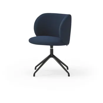 Scaune de dining albastru-inchis rotative 2 buc. Mogi - Teulat imagine