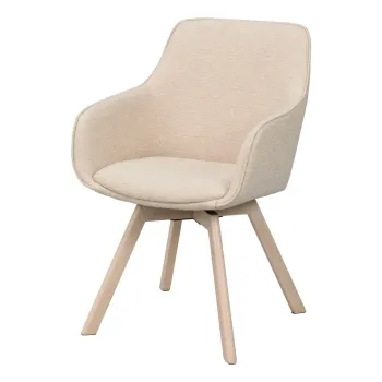 Scaune de dining bej 2 buc. Alison - Rowico imagine