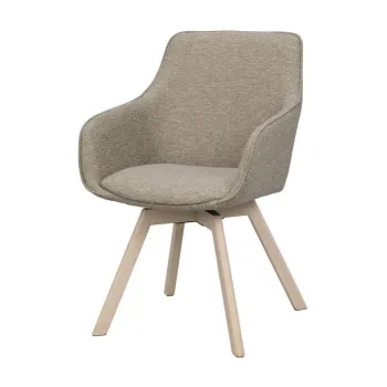 Scaune de dining bej 2 buc. Alison - Rowico imagine