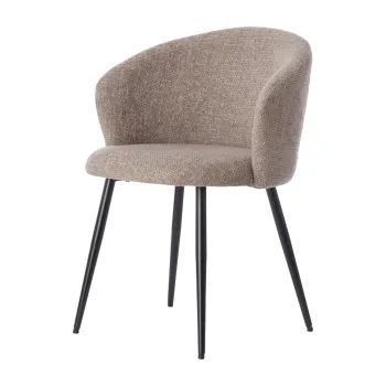 Scaune de dining bej 2 buc. din metal Radaja - Light & Living imagine