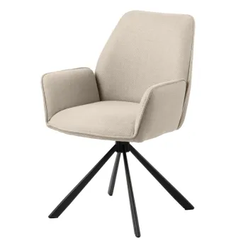 Scaune de dining bej 2 buc. Glenda - Actona imagine