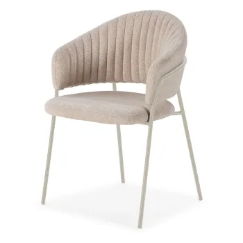 Scaune de dining bej 2 buc. Leticia - Marckeric imagine