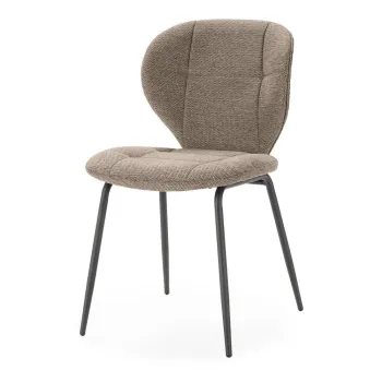 Scaune de dining bej 2 buc. Maori - Marckeric imagine