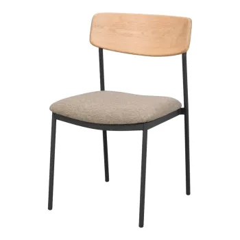 Scaune de dining bej/natural 2 buc. Maymont - Rowico imagine