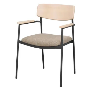 Scaune de dining bej/natural 2 buc. Maymont - Rowico imagine