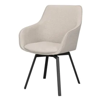 Scaune de dining bej rotative 2 buc. Alison - Rowico imagine