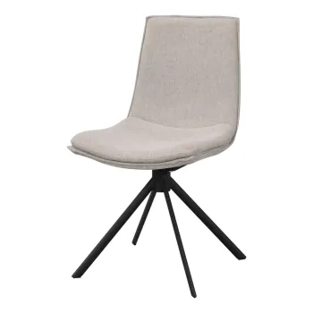 Scaune de dining bej rotative 2 buc. Lowell - Rowico imagine