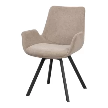 Scaune de dining bej rotative 2 buc. Norwell - Rowico imagine